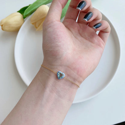 [Olivia JW]Sparkling Romantic Heart Shape Lover Bracelet