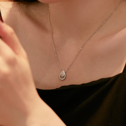 [Olivia JW]Sparkling Pear Cut Necklace