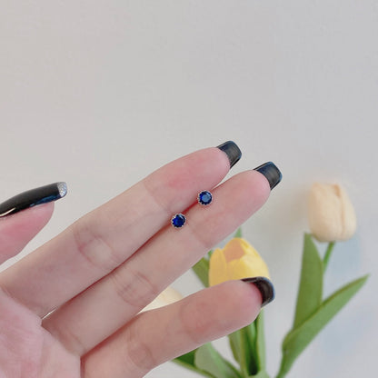 [Everoly JW]キラキラ輝くカラフルなラウンドシェイプピアス