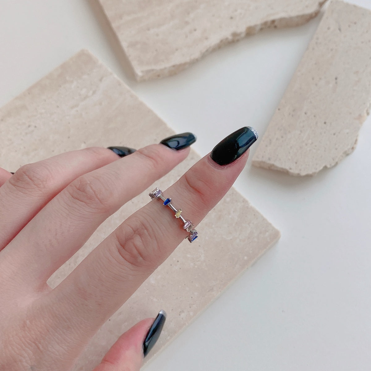 [Olivia JW]Unique Trapezoid Cut Daily Ring