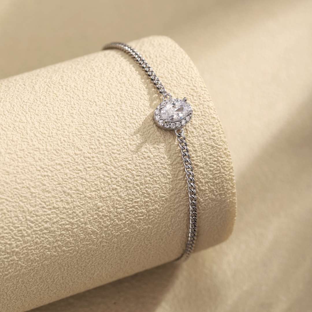 [Olivia JW]Exquisite Oval Shape Bracelet