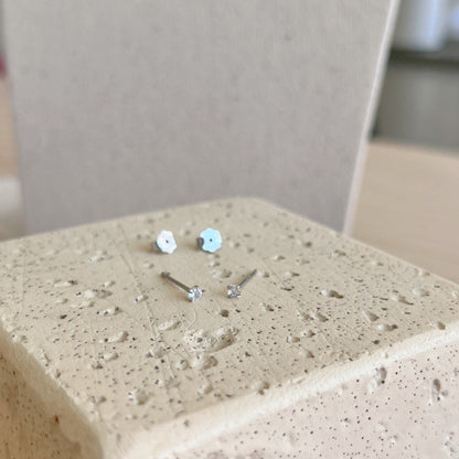 [Olivia JW]Delicate Solitaire Earrings