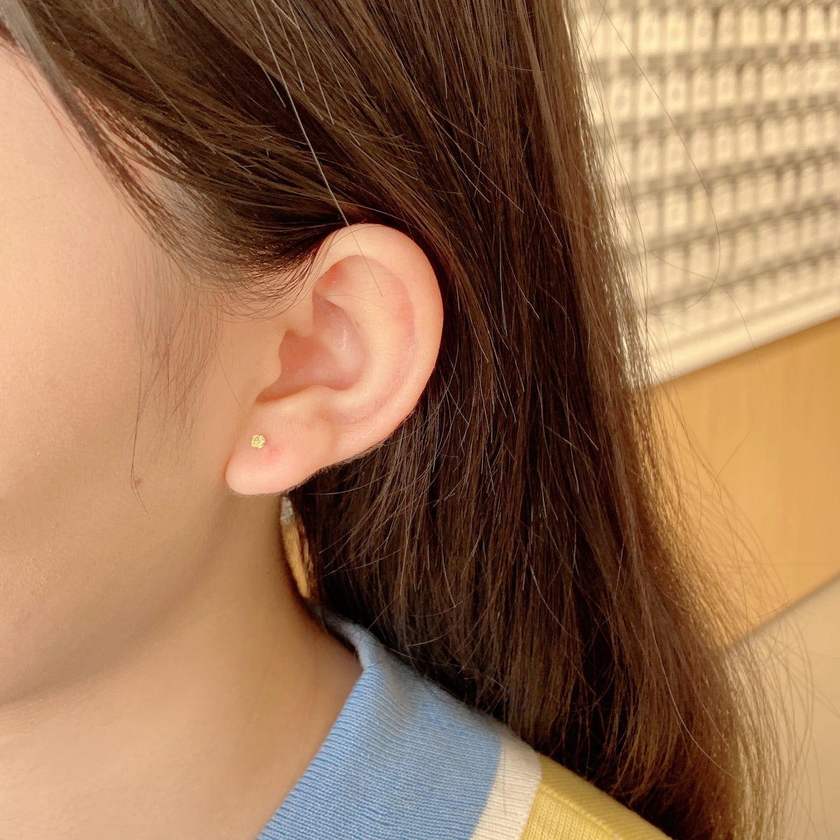 [Olivia JW]Delicate Solitaire Earrings