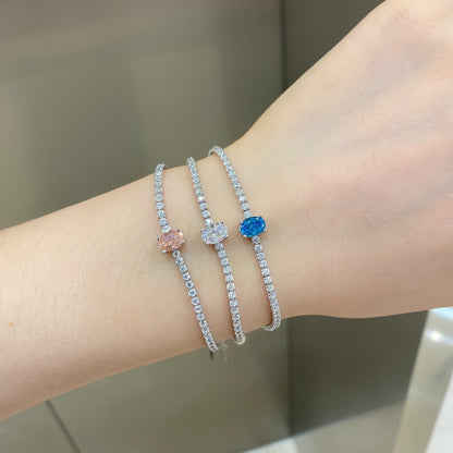 [Olivia JW]0.75 Carat Exquisite Oval Cut Daily Bracelet