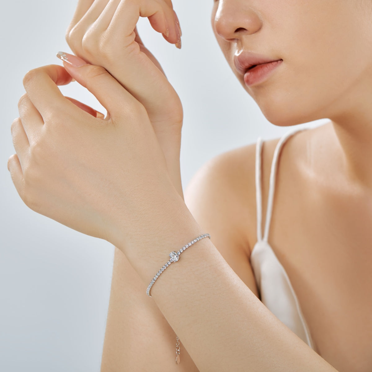 [Olivia JW]0.75 Carat Exquisite Oval Cut Daily Bracelet