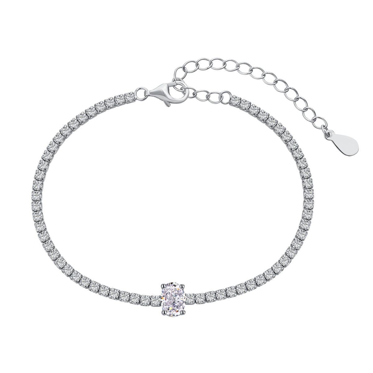 [Olivia JW]0.75 Carat Exquisite Oval Cut Daily Bracelet