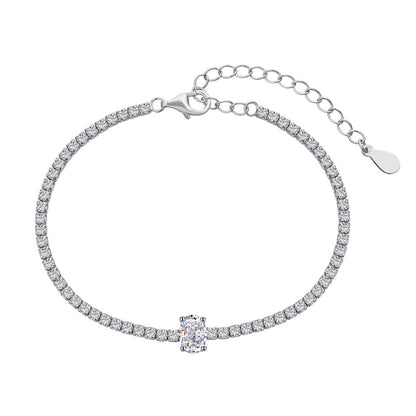 [Olivia JW]0.75 Carat Exquisite Oval Cut Daily Bracelet