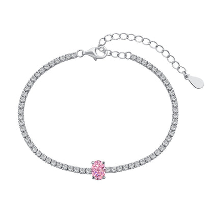 [Olivia JW]0.75 Carat Exquisite Oval Cut Daily Bracelet