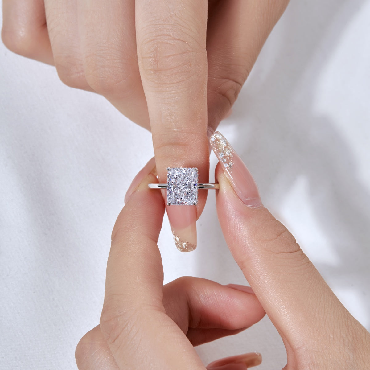 [Olivia JW]4.0 Carat Ornate Enchanting Radiand Cut Banquet Ring