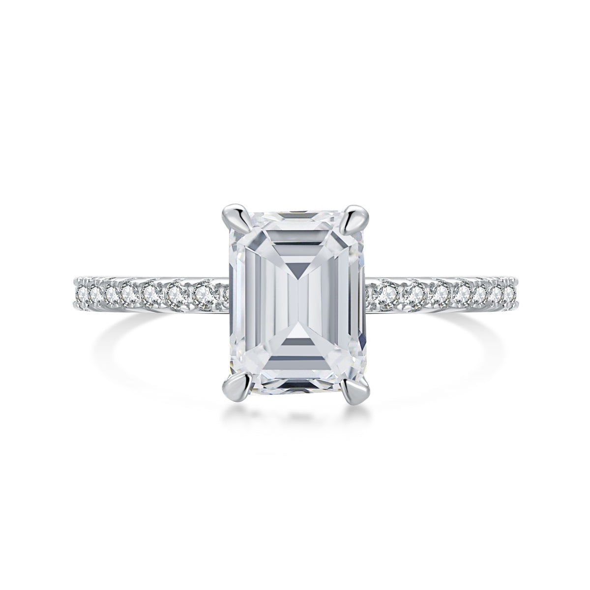 [Olivia JW]2.0 Carat Scintillating Ornate Radiant Cut Party Ring