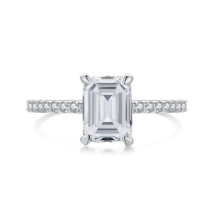 [Olivia JW]2.0 Carat Scintillating Ornate Radiant Cut Party Ring