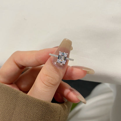 [Olivia JW]2.0 Carat Scintillating Ornate Radiant Cut Party Ring