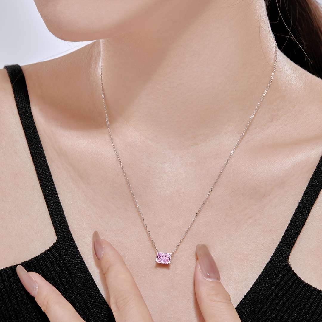 [Olivia JW]Luxurious Square Shape Colorful Necalack