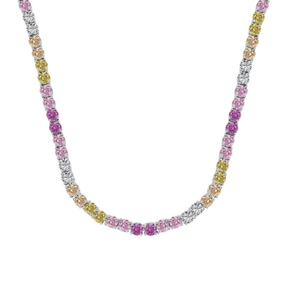 [Olivia JW]Delicate Colorful Tennis Necklace