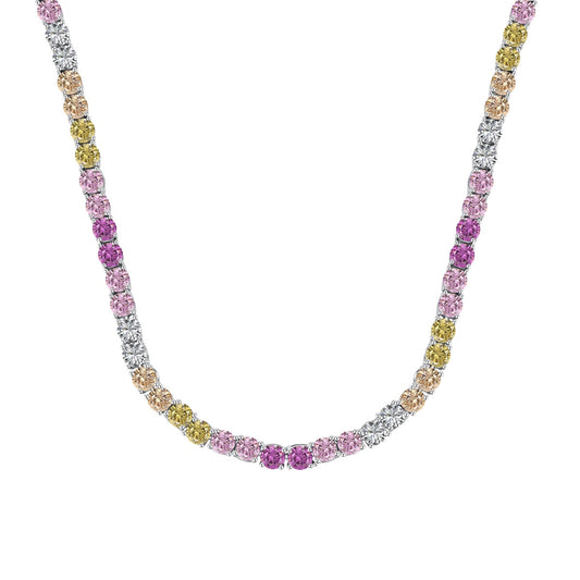 [Olivia JW]Delicate Colorful Tennis Necklace