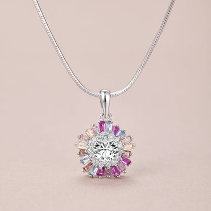 [Olivia JW]Charming Flower Colorful Necklace