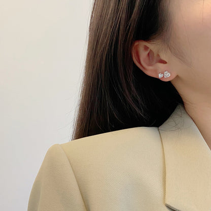 [Olivia JW]Double Heart-Shape Classic Princess Style Earrings