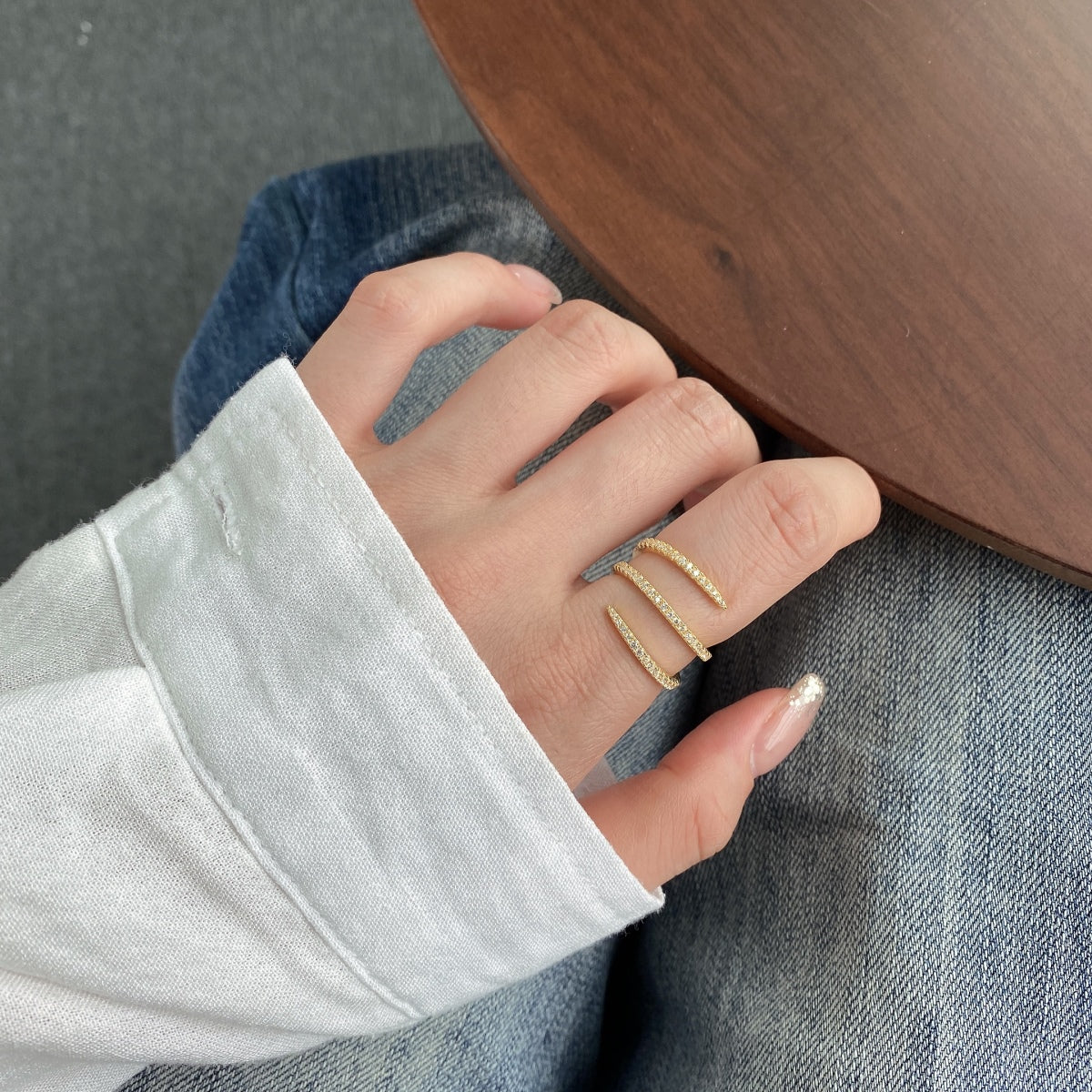 [Olivia JW]Unique Vibrant Entangle Daily Ring
