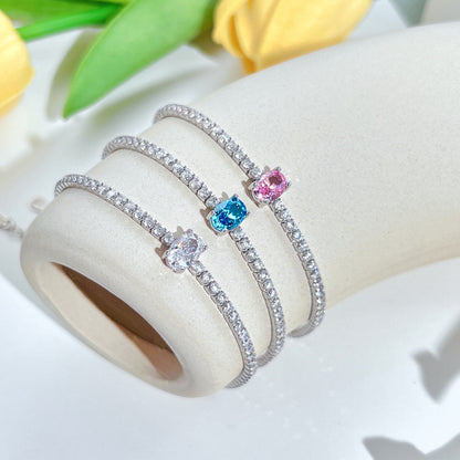 [Olivia JW]0.75 Carat Exquisite Oval Cut Daily Bracelet
