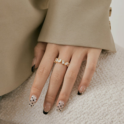 [Olivia JW]Delicate Multi Cut Ring