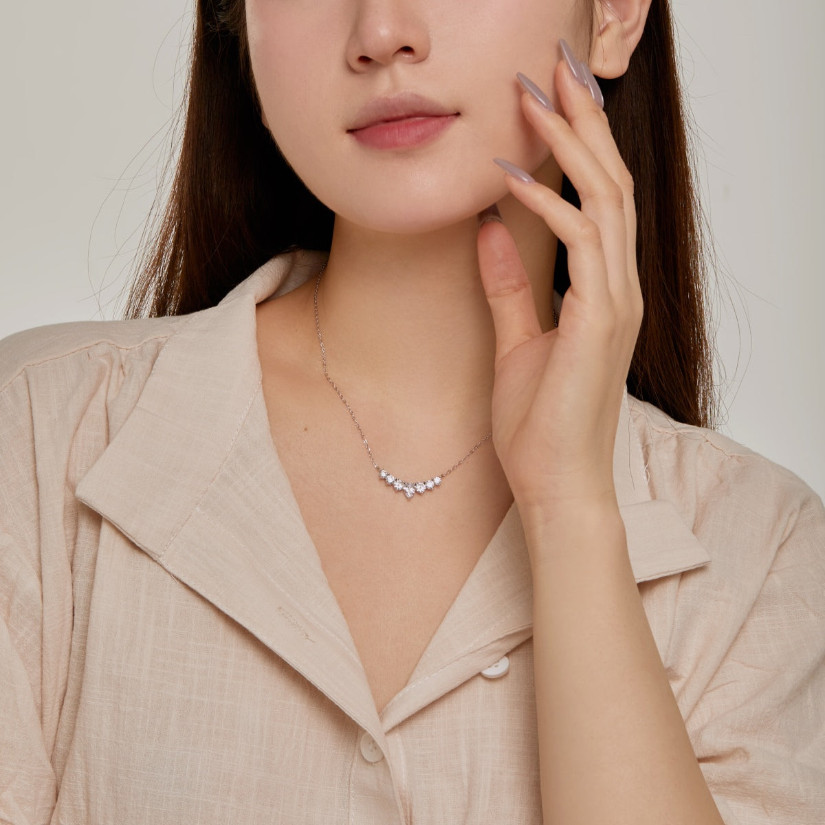 [Olivia JW]Dainty Colorful Heart Necklace