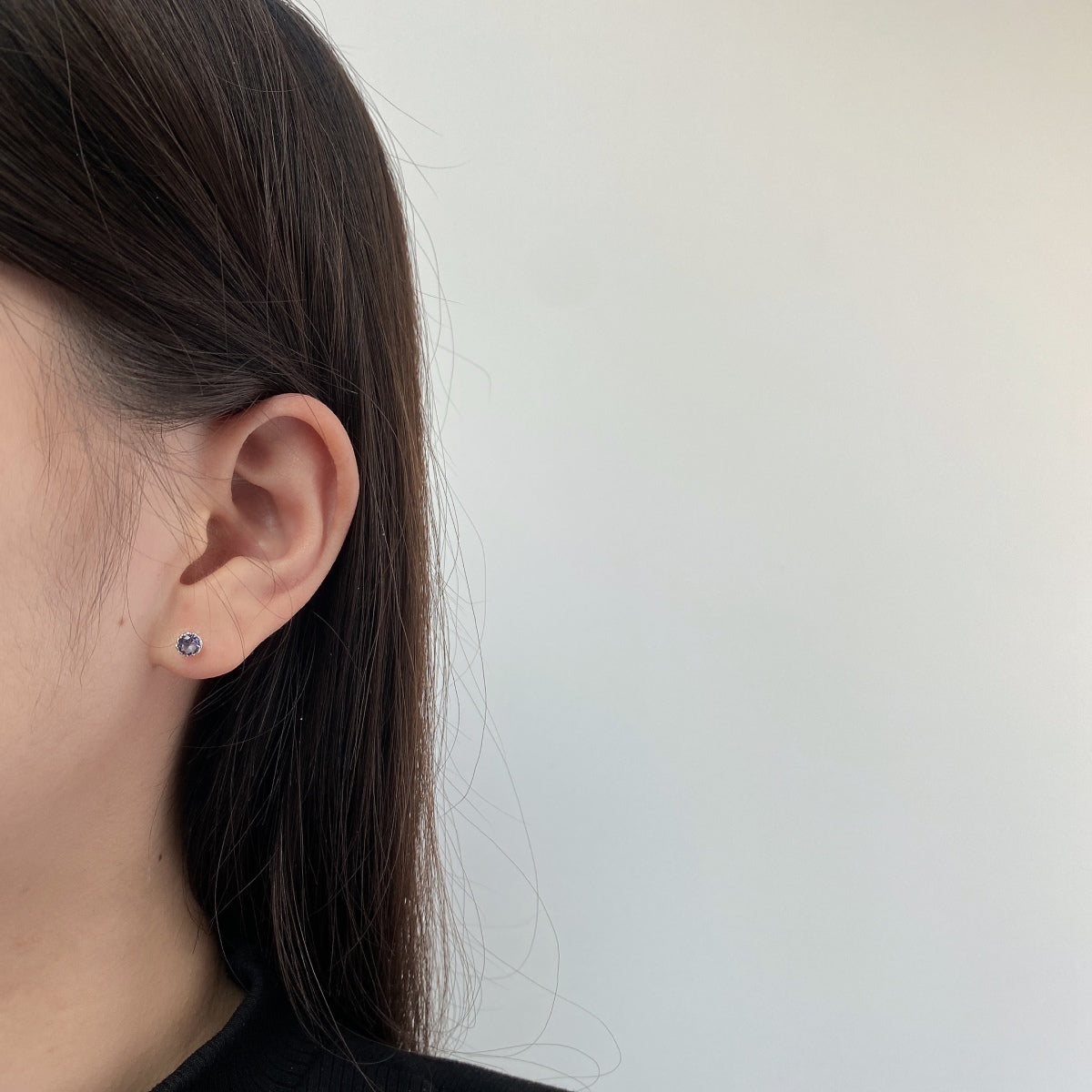 [Olivia JW]Sparkling Colorful Round Shape Earrings