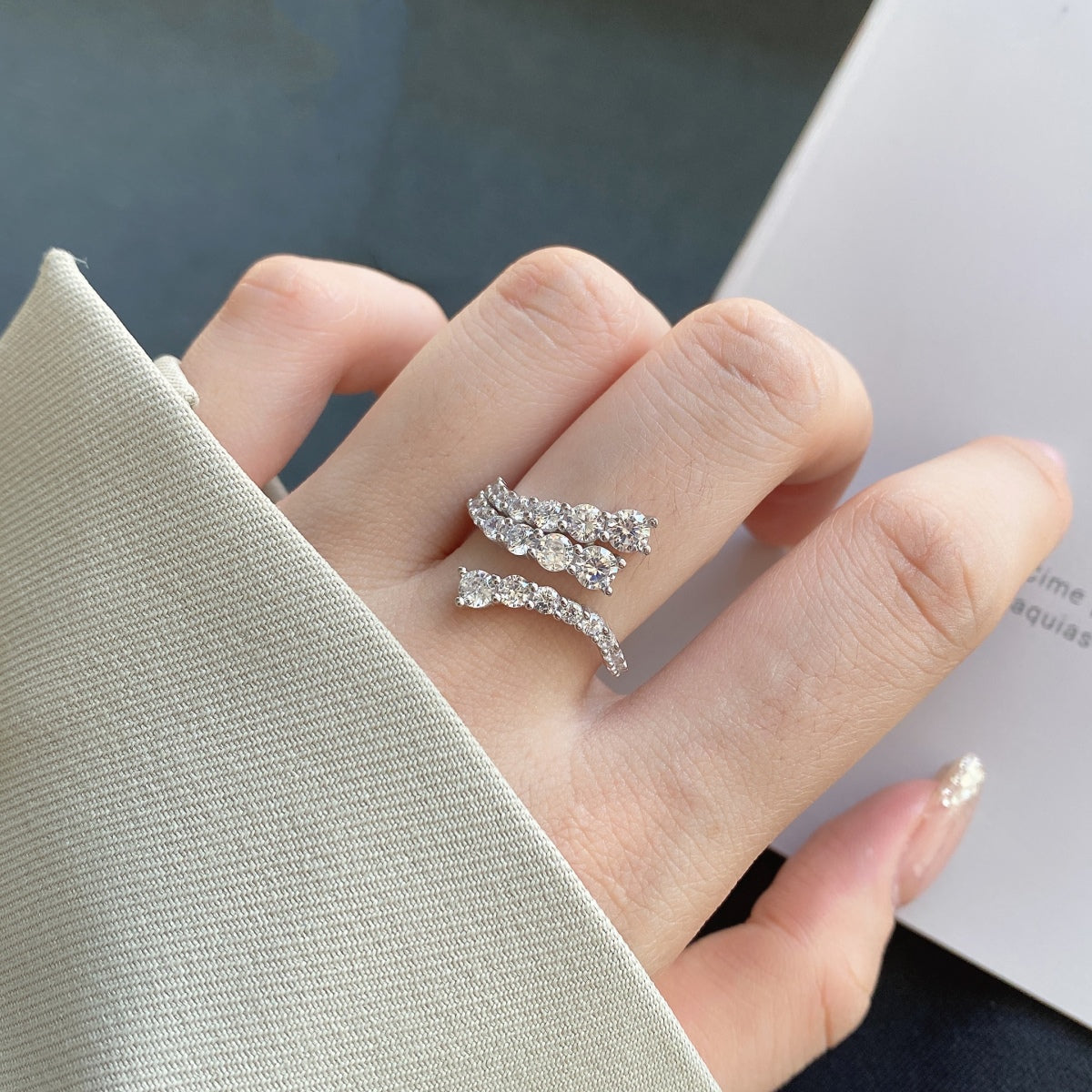 [Olivia JW]Unique Vivid Snake Shape Daily Ring
