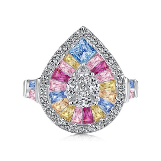 [Everoly JW]Eleganter bunter Bankettring in Wassertropfenform