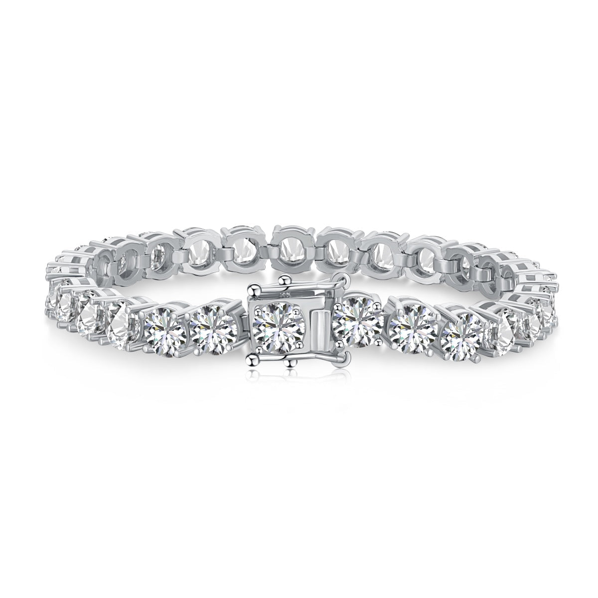 [Everoly JW]0,75 Karat schillerndes Hochzeitsarmband im Rundschliff