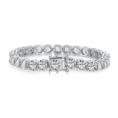 [Everoly JW]0,75 Karat schillerndes Hochzeitsarmband im Rundschliff