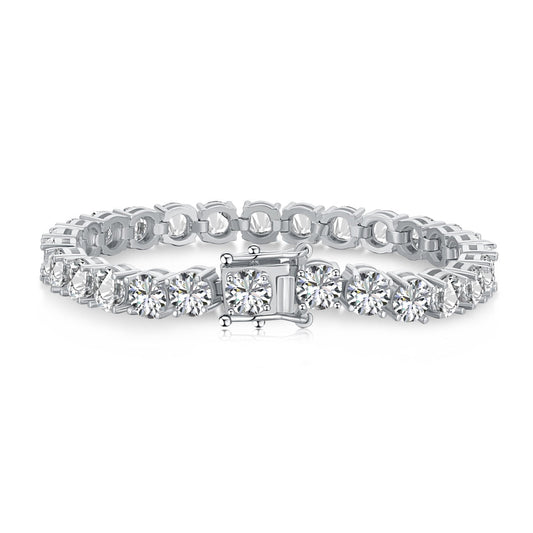 [Everoly JW]0,75 Karat schillerndes Hochzeitsarmband im Rundschliff
