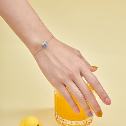 [Olivia JW]Sparkling Romantic Heart Shape Lover Bracelet