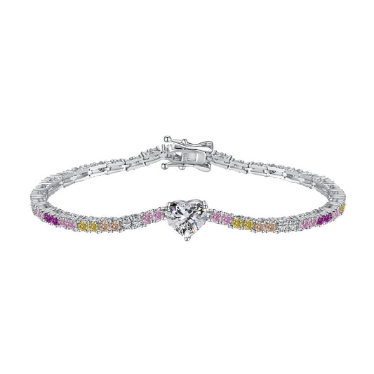 [Olivia JW]Delicate Romantic Heart Shape Lover Bracelet