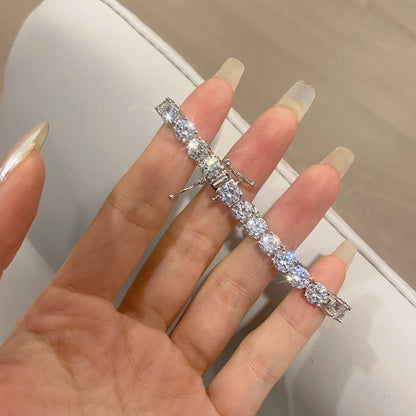 [Olivia JW]Ornate Sparkling Round Cut Wedding Bracelet