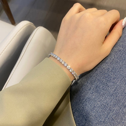 [Olivia JW]Ornate Sparkling Round Cut Wedding Bracelet