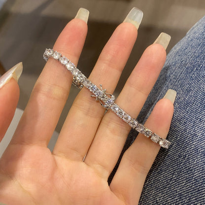 [Olivia JW]Luxurious Ornate Round Cut Tennis Bracelet