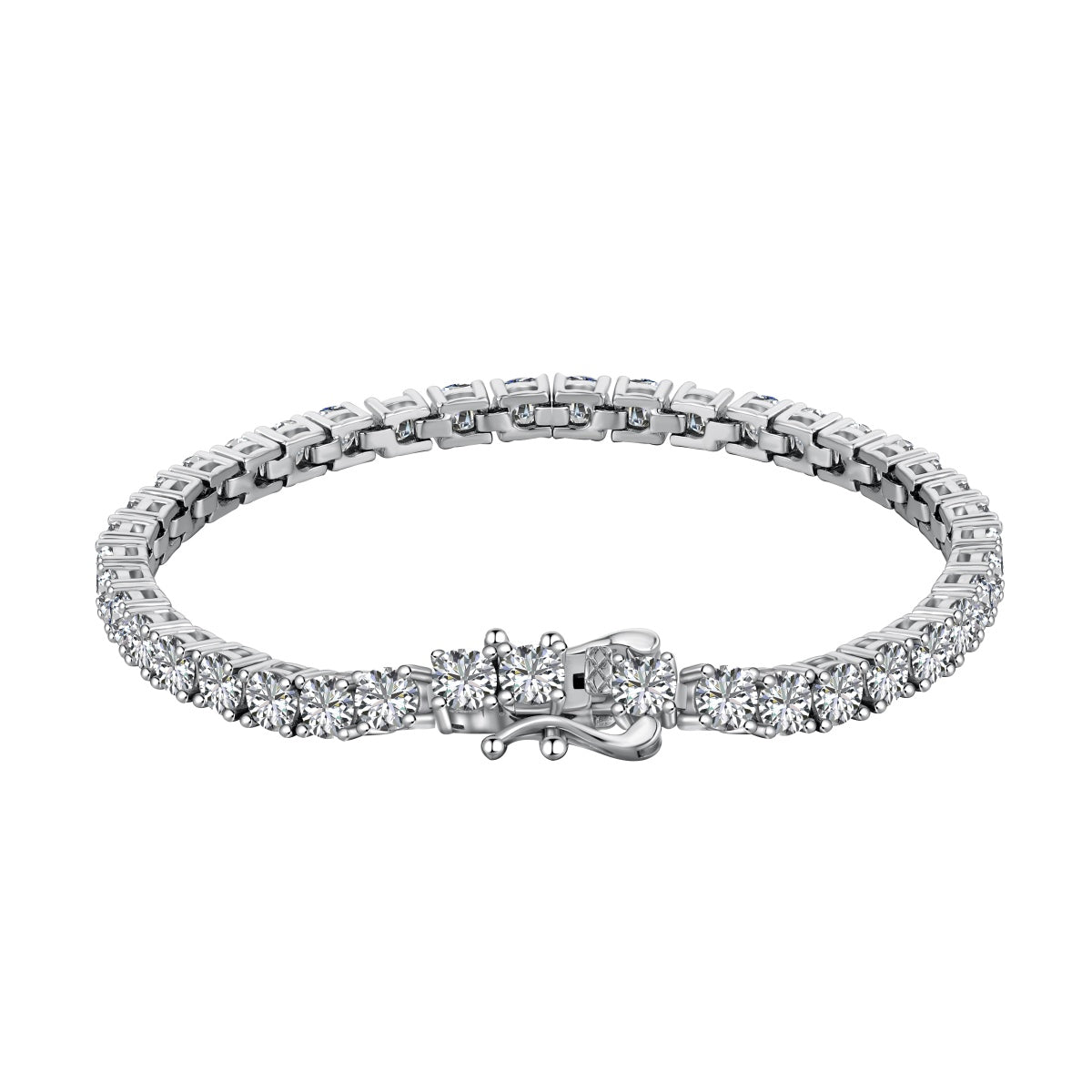 [Olivia JW]Luxurious Ornate Round Cut Tennis Bracelet