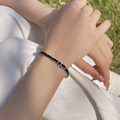 [Everoly JW] Strahlend buntes Party-Armband im Rundschliff
