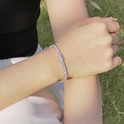 [Everoly JW] Strahlend buntes Party-Armband im Rundschliff