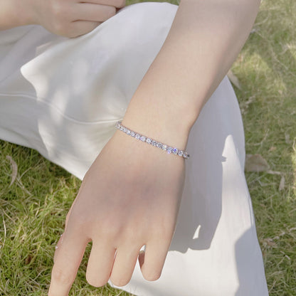 [Everoly JW] Strahlend buntes Party-Armband im Rundschliff