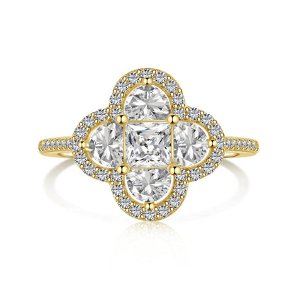 [Olivia JW]Luxurious Eternity Flower Shape Banquet Ring