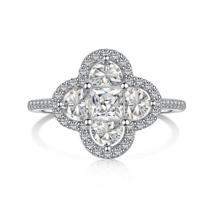 [Olivia JW]Luxurious Eternity Flower Shape Banquet Ring