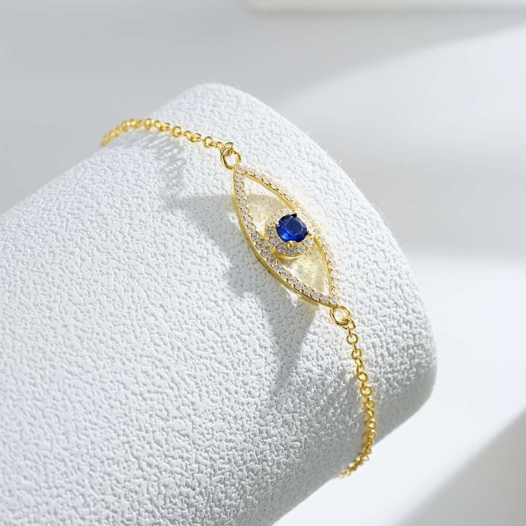 [Olivia JW]Devil's Eye Hollow Design Bracelet