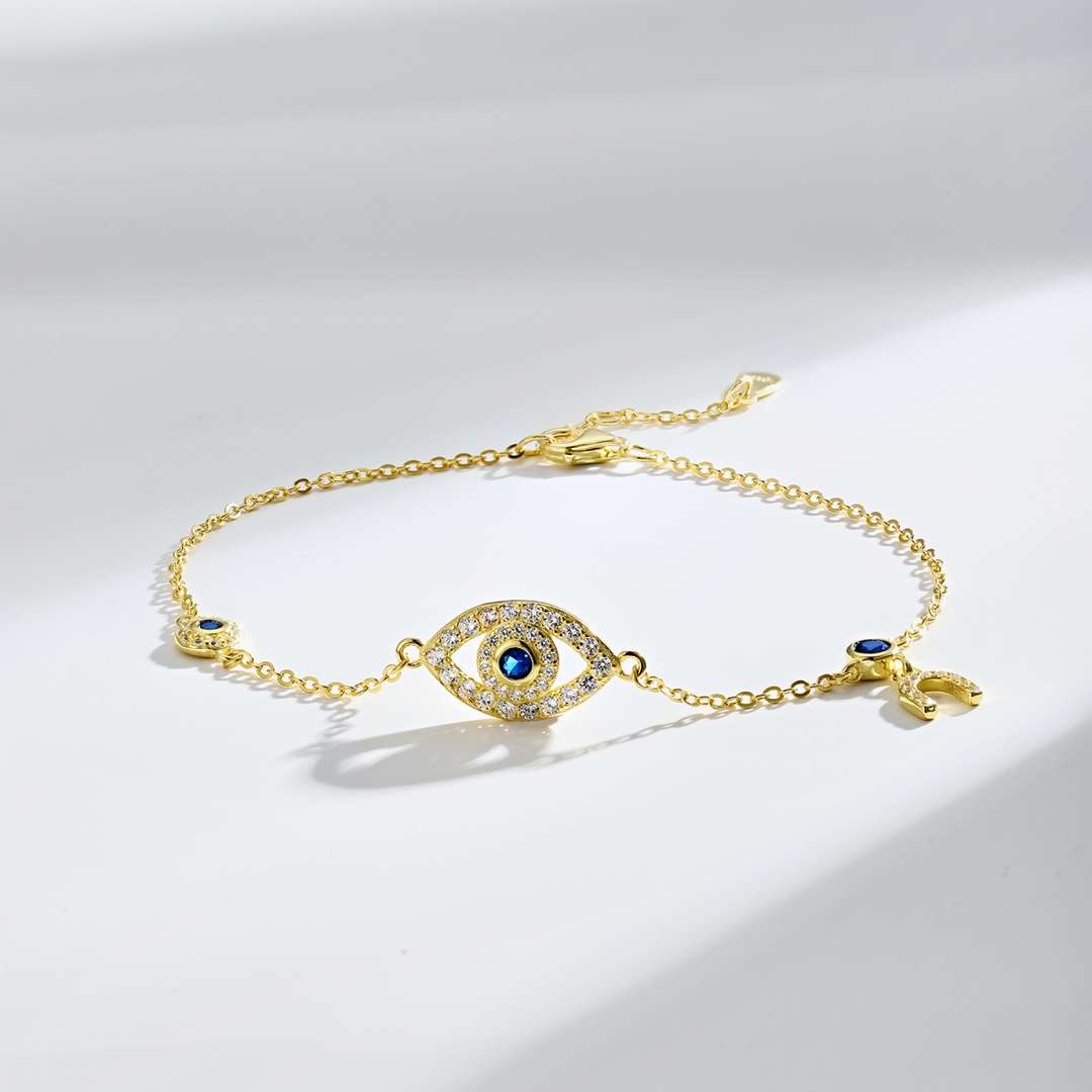 [Olivia JW]Dainty Eye Shape Necklace