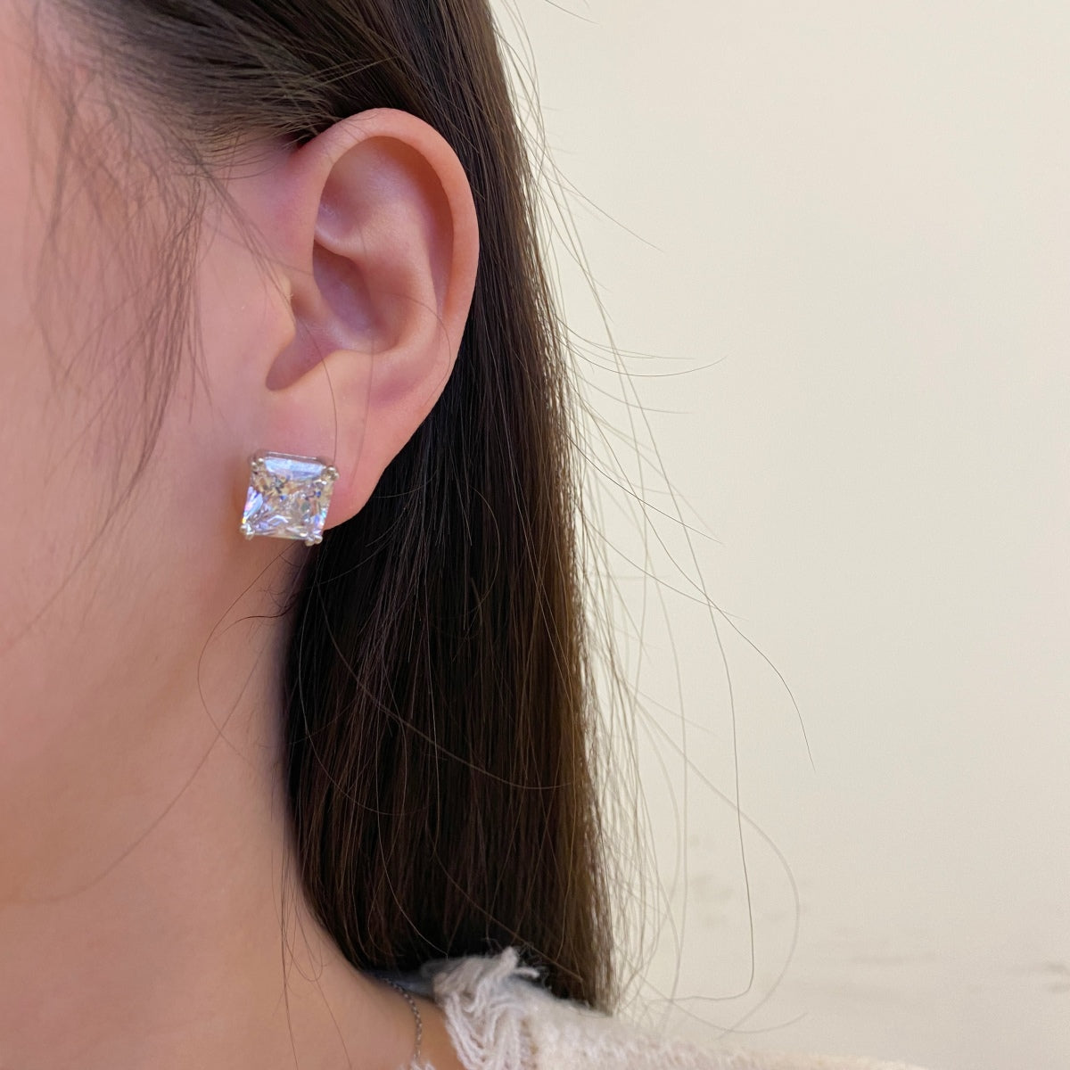 [Olivia JW]Delicate Square Shape Earrings