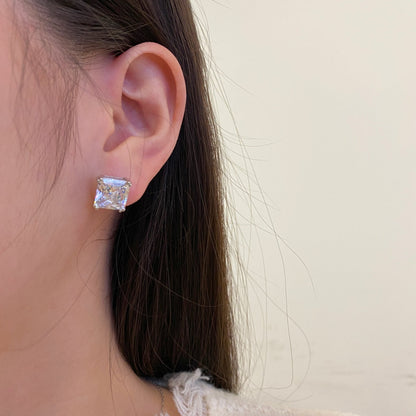 [Olivia JW]Delicate Square Shape Earrings