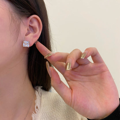[Olivia JW]Delicate Square Shape Earrings