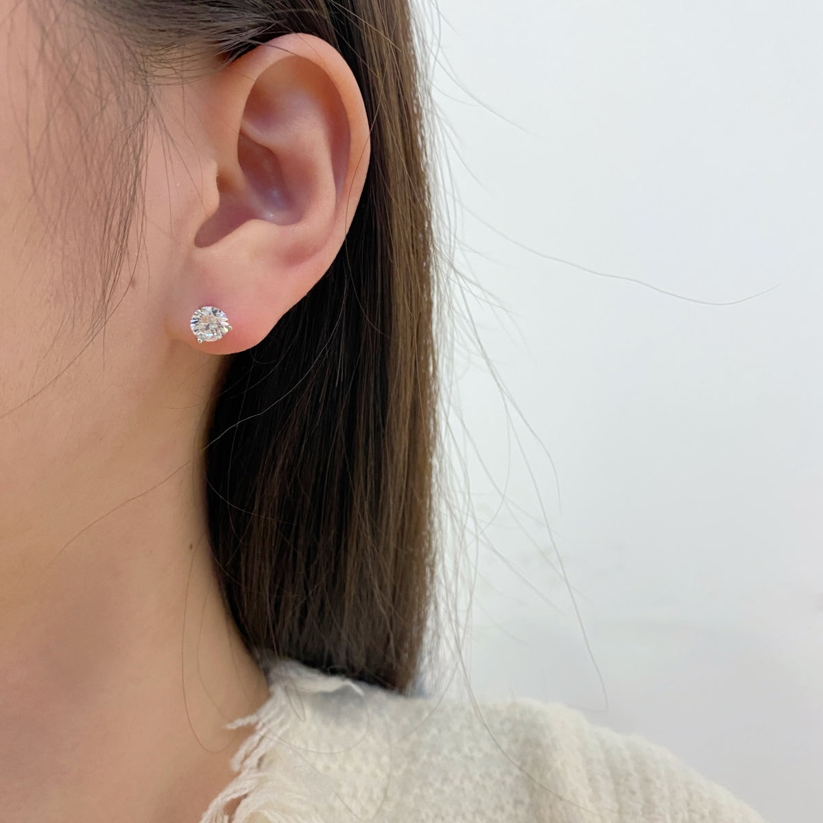 [Olivia JW]Dainty Round Shape Earrings