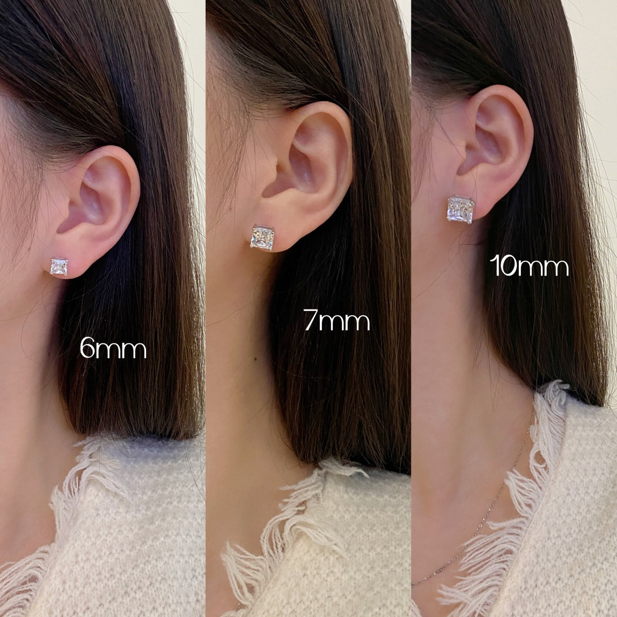 [Olivia JW]Delicate Square Shape Earrings
