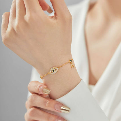 [Olivia JW]Dainty Eye Shape Necklace